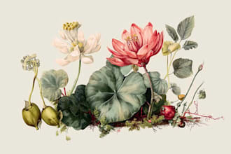 create vintage botanical illustrations with scientific accuracy