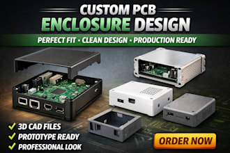 design custom pcb enclosure 3d case for electronics product cad