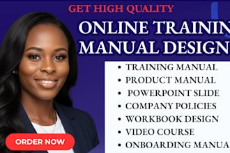 create training manual, onboarding manual, elearning course content video course
