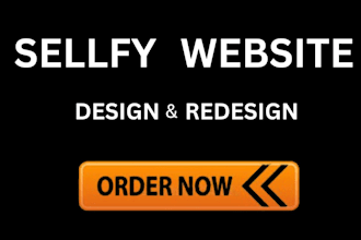 do sellfy website design and redesign and store design