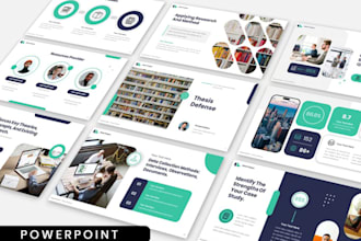 create professional thesis defense powerpoint presentation slide