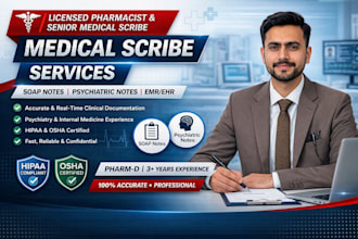 provide hipaa compliant medical scribe services