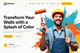 build wix painting website house painter website home service website