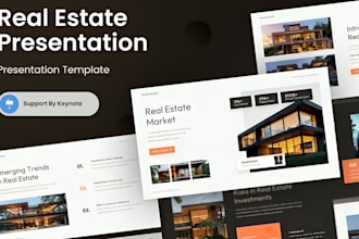 create real estate pitch deck, investor presentation, business plan slides