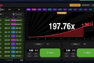 develop arcade game website, crash game website, crypto gaming web, aviator bot