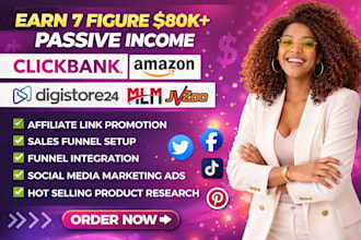setup complete affiliate marketing, digistore24  jvzoo, mlm, clickbank promotion