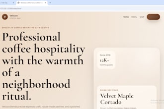 build modern landing page