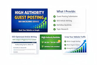 build high quality SEO backlinks with guest posting service