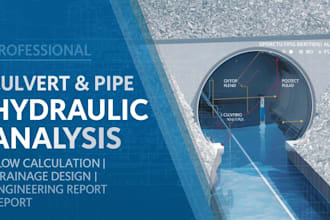 do culvert and pipe hydraulic calculations and analysis