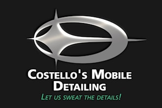 design aesthetics automotive brand logo with car detailer
