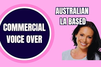 record an australian female commercial voiceover