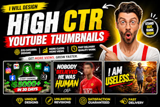 design an amazing youtube thumbnails