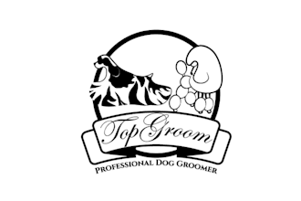 design fresh new funky business logo with dog groomer