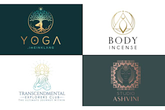 do holistic wellness yoga reiki healing doula logo design