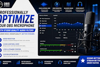 professionally optimize your obs microphone with studio quality audio filters