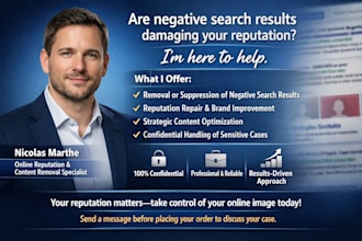remove negative videos, article links and protect your online reputation