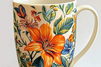 design a mug design or coffee cup design