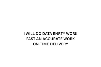 do data entry and typing work I am a beginner freelancer