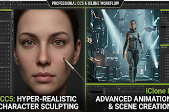 create hyperrealistic  3d characters with   cc5 hd and iclone 8