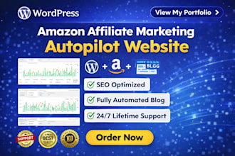 create amazon affiliate marketing autopilot website with autoblog