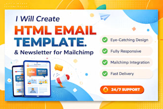 create HTML email template or newsletter