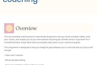 be your accountability coach, max support option