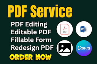 create editable fillable pdf or design and fix your PDF files