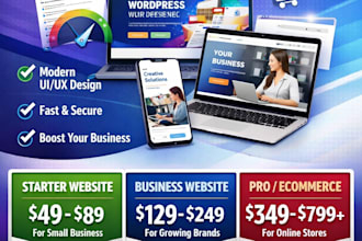 create dynamic wordpress website with creative design