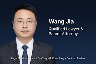 provide legal services  patent drafting