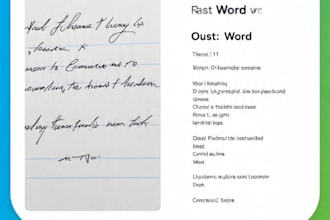 do fast and accurate copy typing from PDF or image to word