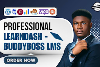 build wordpress lms website with learndash and buddyboss