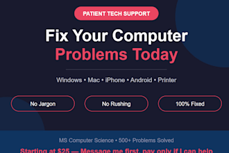 tech support specialist and computer help expert