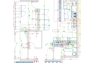 design professional commercial kitchen layout with mep