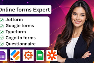 create branded jotform, google forms, typeform, cognito form