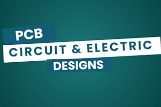 do professional pcb design, schematic pcb layout, electronics circuit design