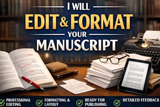 professionally edit and rewrite your manuscript