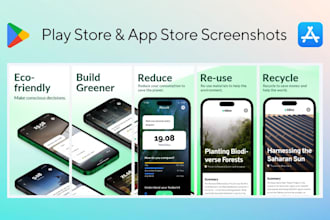 design the best play store screenshots and app store screenshots