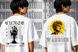 design custom streetwear graphic tee for your brand