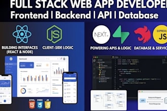 build website as full stack web app developer