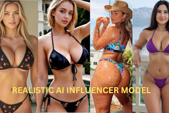 sfw nsfw ai influencer model for instagram fanvue lora training comfyui workflow