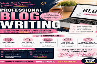 do SEO blog writing for your website or business