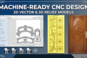 create any type of cnc 2d 3d design in aspire and artcam