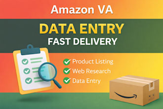 do amazon product listing and data entry