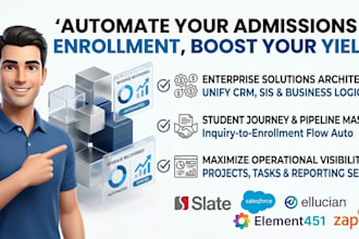 zoho targetx sf education cloud ellucian enrollsy element451 slate embark zapier