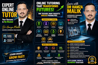 be your online tutor for biology, physics, chemistry, english, computer, and ai