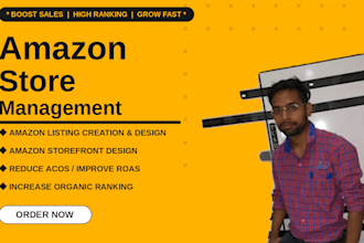 design amazon storefront with a premium layout