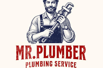 design a professional plumbing logo for your business