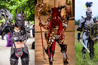design 3d cosplay wearable armor for print and paint cosplay models