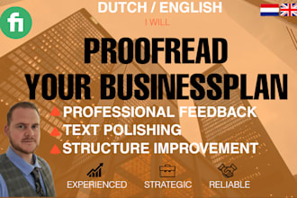proofread and review your business plan professionally
