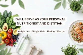 be your personal dietitian for healthy lifestyle